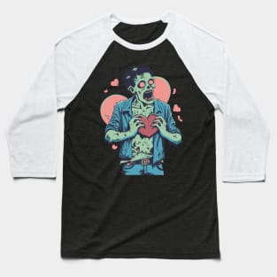 Zombie Love Undead Valentines Baseball T-Shirt